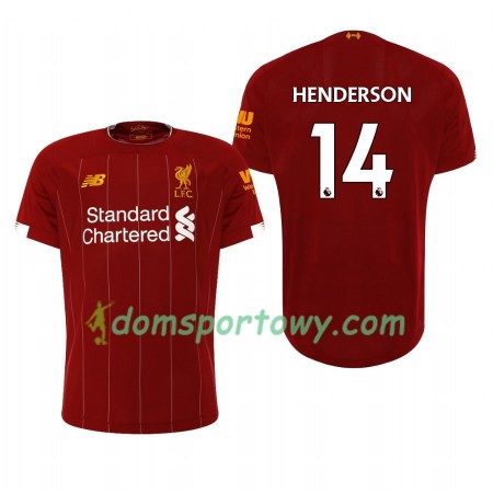 Koszulka Liverpool Jordan Henderson 14 Domowe Koszulki Piłkarskie 2019-2020 Krótki Rękaw